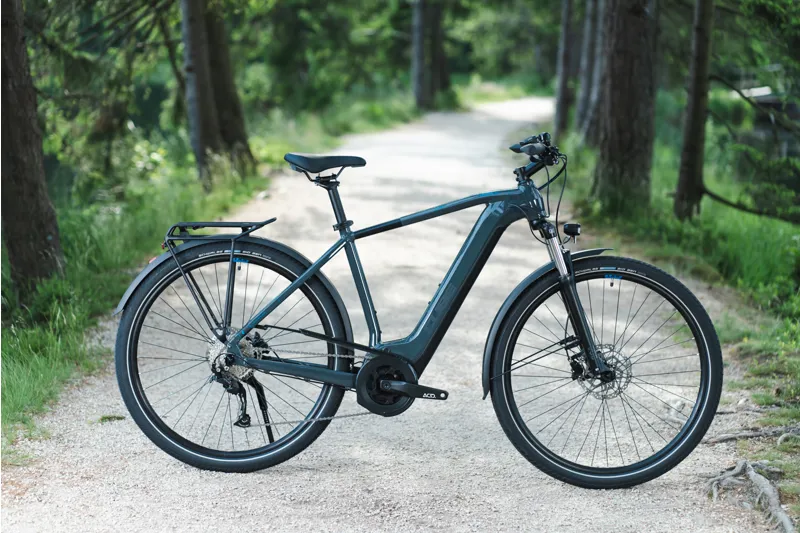Cube Touring Hybrid One 500 Bike in Blue-5