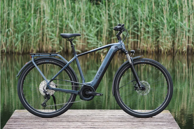 Cube Touring Hybrid Pro 500 Electric Bike in Grey-5
