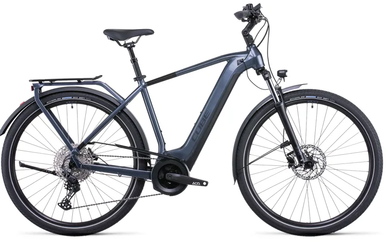 Cube Touring Hybrid Pro 500 Electric Bike in Grey