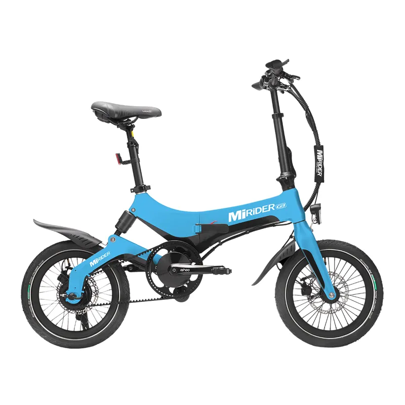 MiRiDER One GB3 16 Folding E-Bike In Azure Blue