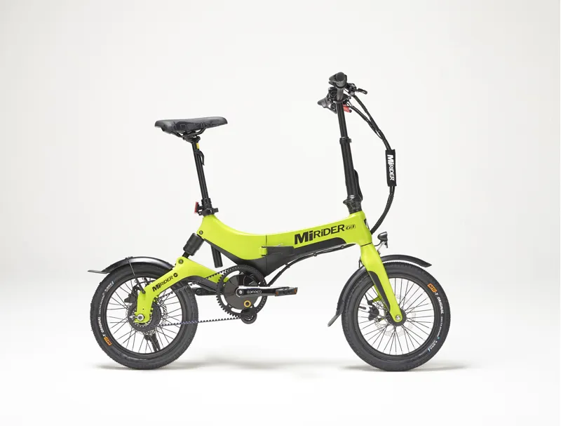 MiRiDER One GB3 16 Folding E-Bike In Acid Green