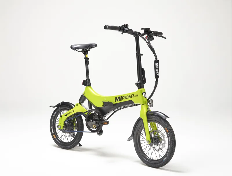MiRiDER One GB3 16 Folding E-Bike In Acid Green-1