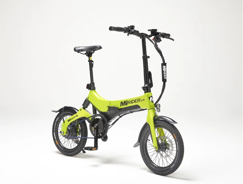 MiRiDER One GB3 16 Folding E-Bike In Acid Green-2