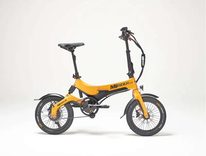 MiRiDER One GB3 16 Folding E-Bike In Ember Orange