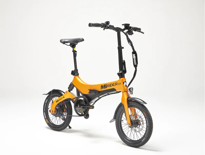 MiRiDER One GB3 16 Folding E-Bike In Ember Orange-1