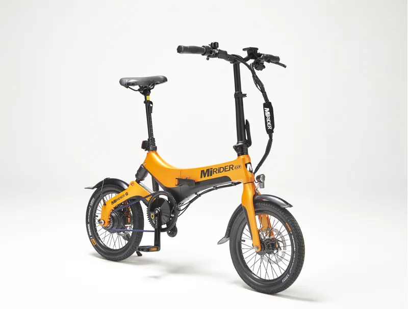 MiRiDER One GB3 16 Folding E-Bike In Ember Orange-2