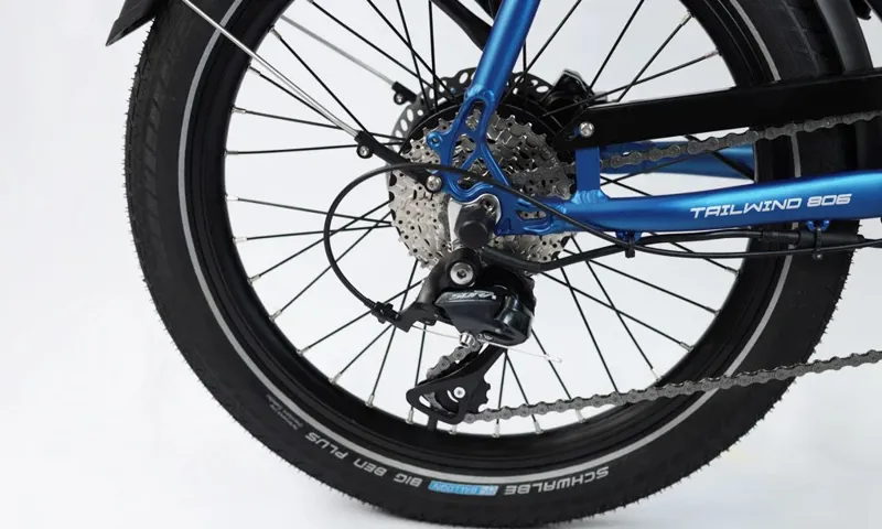 Wisper Tailwind 806 Folding Bike in Blue-3