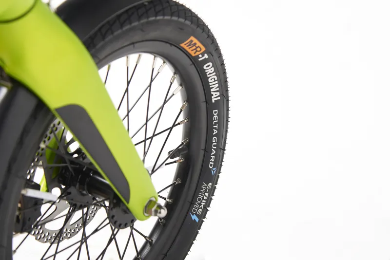MiRiDER One GB3 16 Folding E-Bike In Acid Green-11