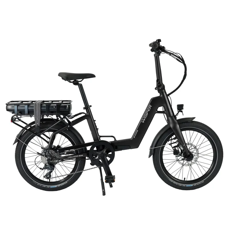 Wisper Tailwind 806 Encore 720Wh Folding Bike in Black