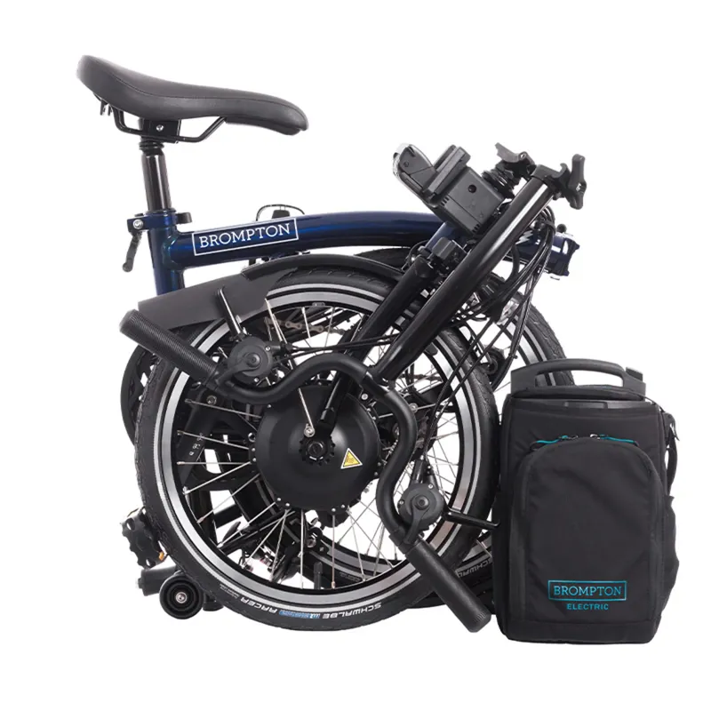 BROMPTON Electric C-Line H BAR  2 SPEED BLUE-1