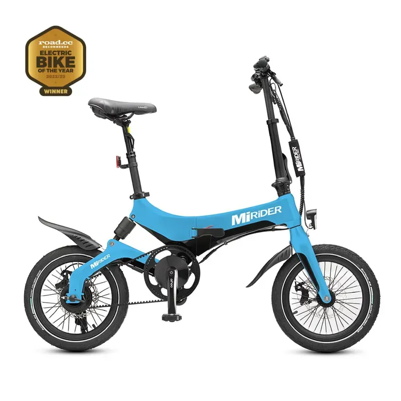 MiRiDER One GB3 16 Folding E-Bike In Azure Blue